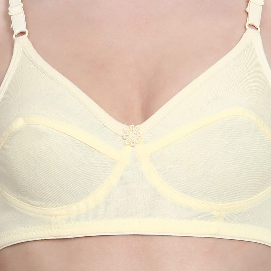 Ladies' Non-Padded Bra, पीला, large image number null